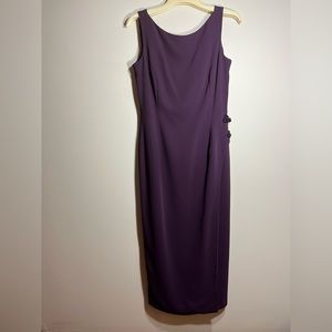TAHARI Purple Formal Dress